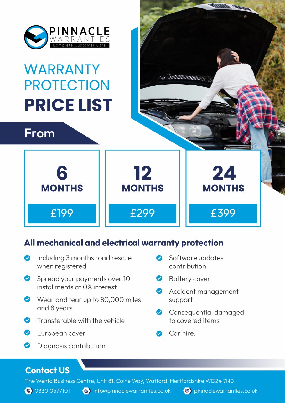 Warranty price list preview