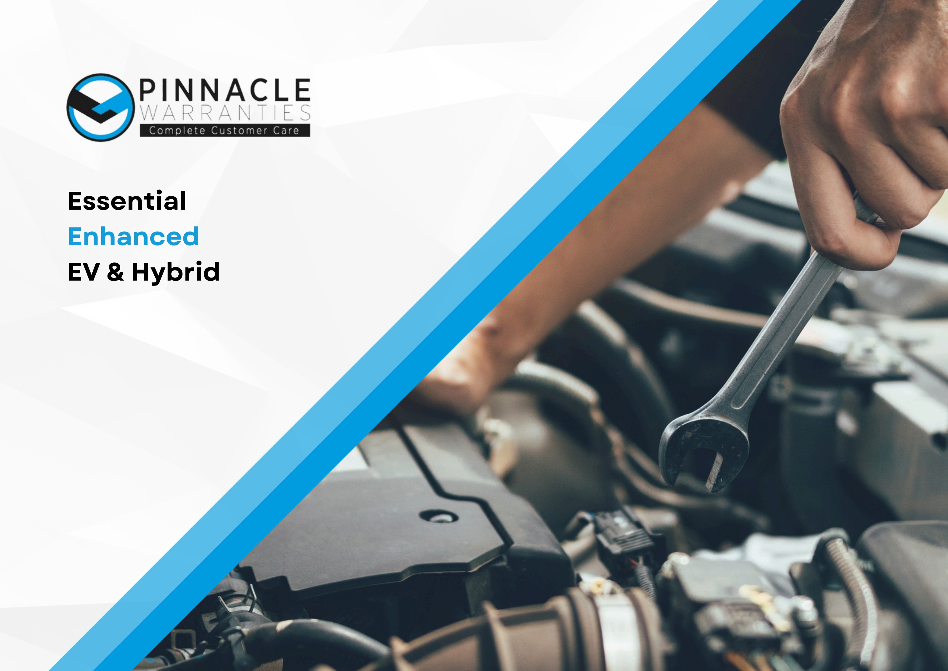 Pinnacle Warranties Essential, Enhanced and EV & Hybrid warranty booklet cover